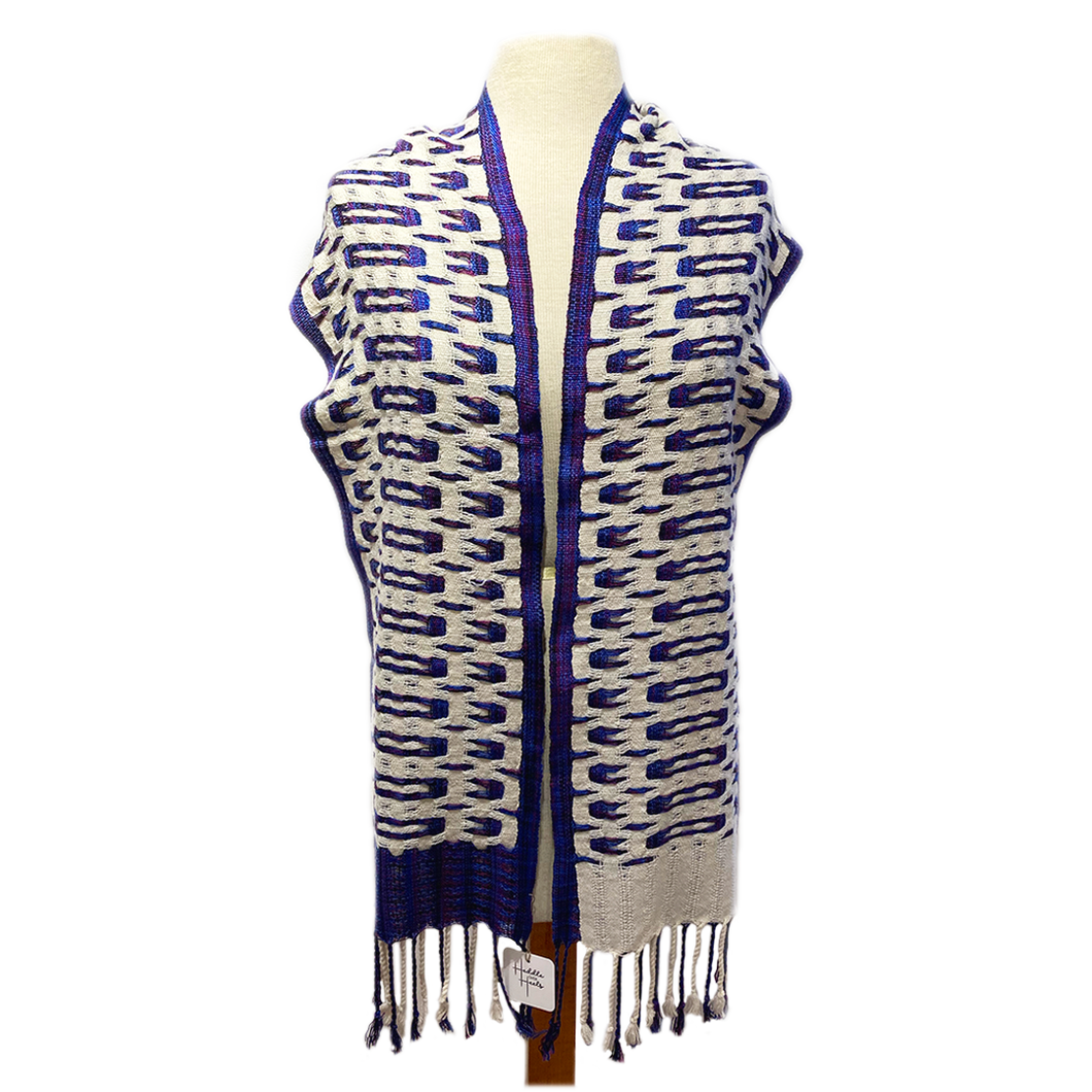 Ladderback Deflected Double Weave Scarf
